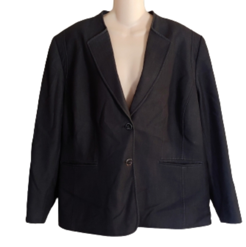 Tahari Arthur S. Levine Dark Gray Blazer Suit Jacket Size Women's 22W